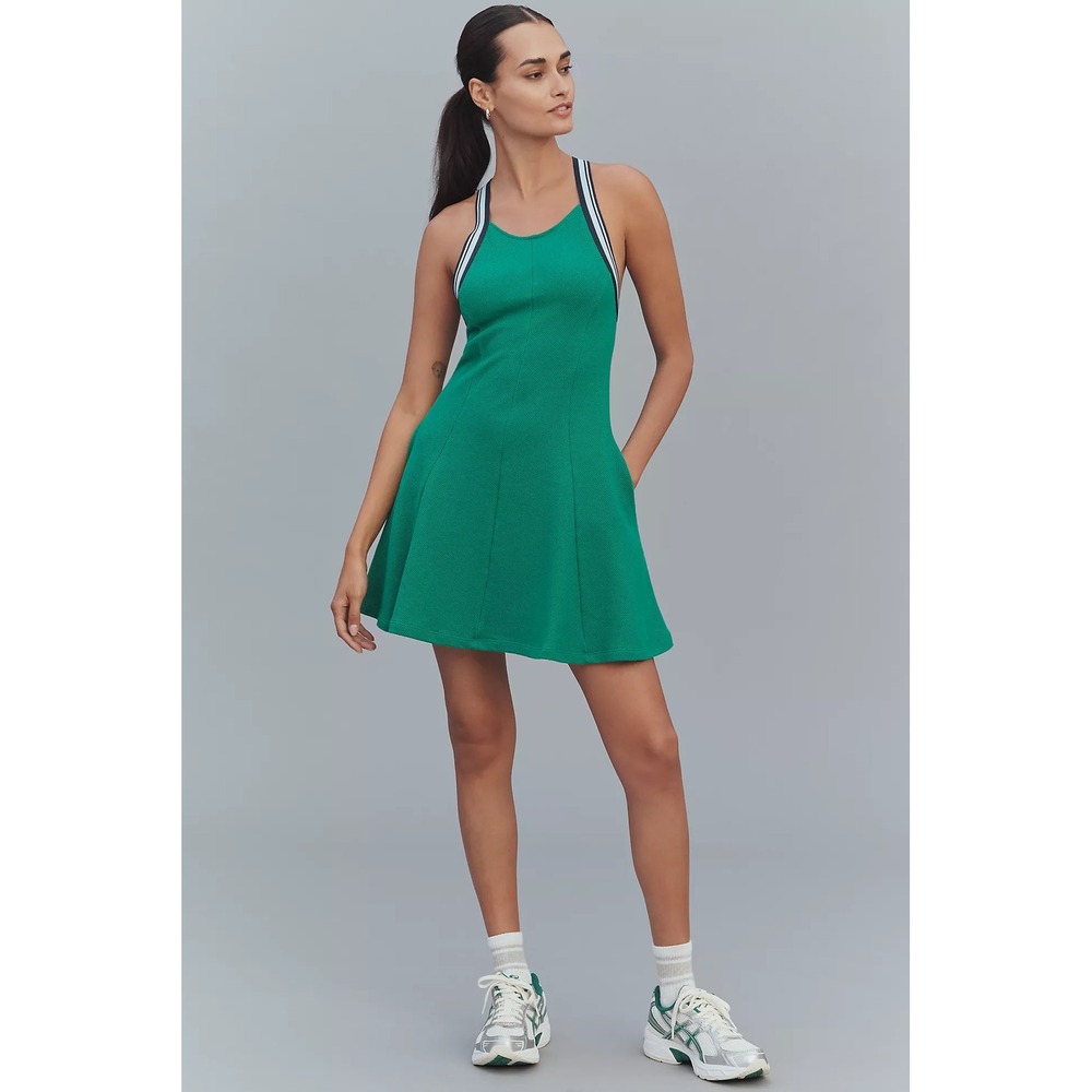 Daily Practice By Anthropologie Crisscross-Back Swing Mini Dress size women's L